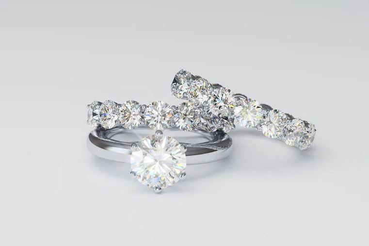 Synthetic lab grown diamond jewellery